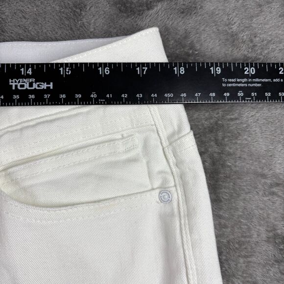 Democracy Women Jeans Ab-Technology White Denim Bootcut Coastal Size 16 H292 - Picture 4 of 10